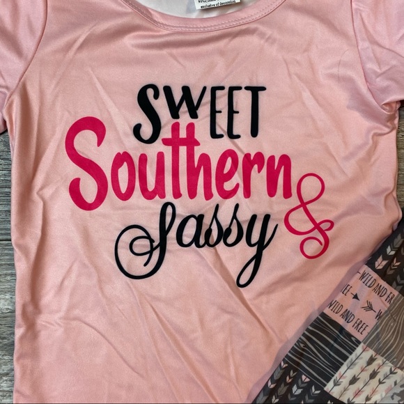 Girls boutique Sweet, Southern Sassy Outfit NEW - Picture 3 of 5